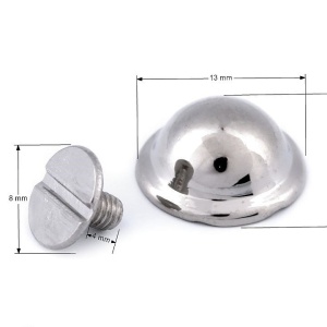 Ținte cap rotund cu șurub / Piciorușe geantă, Ø13 mm - Img 2