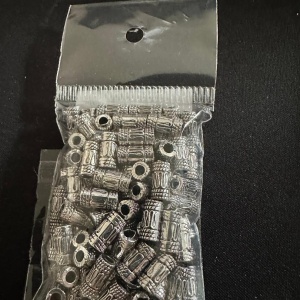 Capăt metalic șnur, Ø2 mm/100 buc