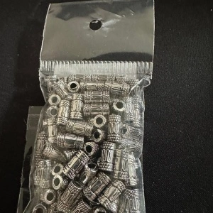 Capăt metalic șnur, Ø2 mm/100 buc