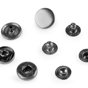 Capse metalice, Ø15 mm- negre