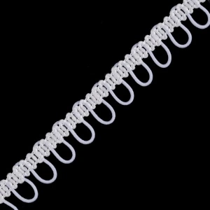 Bandă cu butoniere elastice, lățime 15 mm