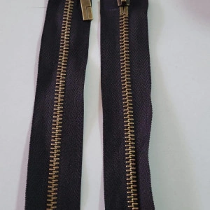 Fermoar metalic 90 cm,cu doi cursori Ni
