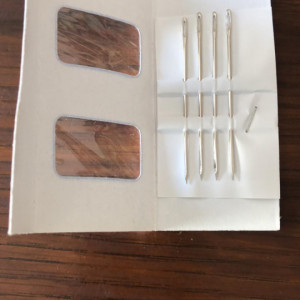 Ace cusut piele - set 4 buc