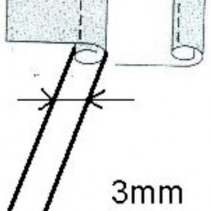 Piciorus pentru cusut tiv drept cu dubla indoire (latime 3mm) pe materiale subtiri pana la medii - Img 2