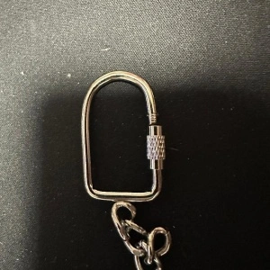 Carabină metalică extensibilă cu siguranță și lanț 17 mm