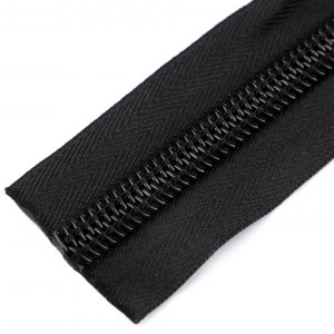 Fermoar spiralat lățime 1 cm, lungime 195 cm, cursor cu dublu tragator - Img 2