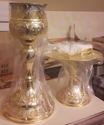 Sfinte Vase aurite si argintate
