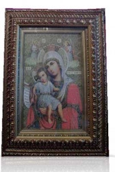 Icoana pictata pe panza Maica Domnului Axionita