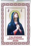 CALENDAR Crestin Ortodox,2026 Maica Domnului Tanguirea A4