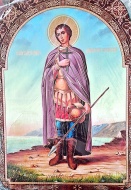Icoana litografiata a Sfantului Dimitrie