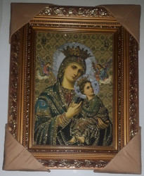 Icoana Maicii Domnului Patimitoarea -pictura pe panza