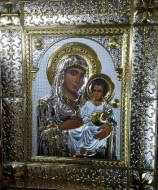 Icoana argint Maica Domnului Ierusalima