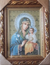 Icoana pictata pe panza Maica Domnului Floarea Nevestejita