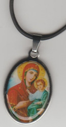 Cruce metal cu snur cauciucat sau lantisor