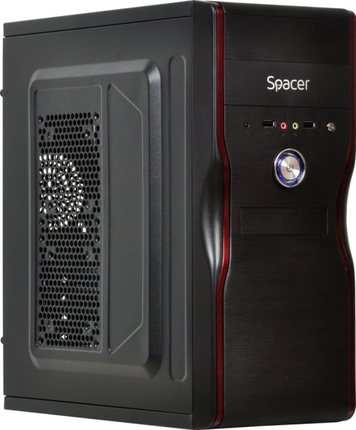 Carcasa Spacer New Mercury, ATX, MidTower NEGRU