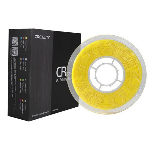 CREALITY CR PLA 3D Printer Filament, yellow, Printing temperature: 190-220, Filament diameter: 1.75mm, Tensile strength: 60MPa, Size of filament wheel: Diameter 200mm, height 66mm, hole diameter 56mm. Utilizare: pana la 6 luni de la deschiderea