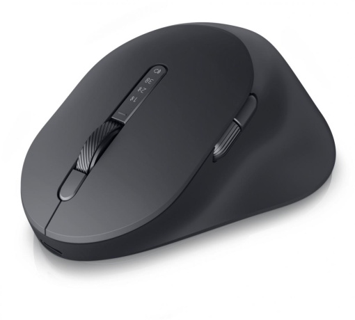 Dell Premier Rechargeable Mouse - MS900, Color: Graphite, Connectivity: Wireless, Interface: 2.4 GHz, Bluetooth 5.1, Buttons: 7 (3 programmable), Movement Resolution: Adjustable from 800 to 8000 at increments of 200, Features: Vertical and horizontal
