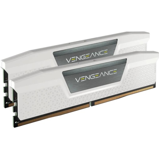 Memorie RAM Corsair, DIMM, DDR5, 32GB, 5600MHz, 1.25V, CL40, Kit of 2, Vengeance, alb