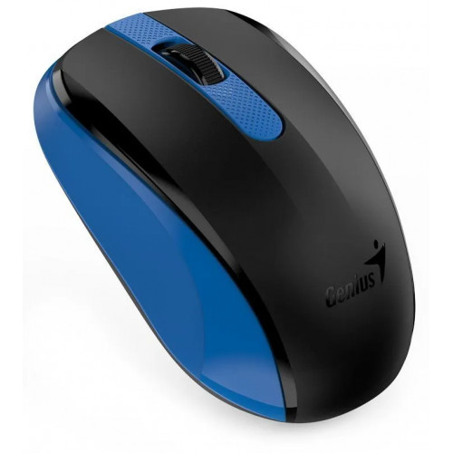 Mouse Genius NX-8008S wireless PC sau NB, wireless, 2.4GHz, optic, 1200 dpi, butoane/scroll 3/1, albastru