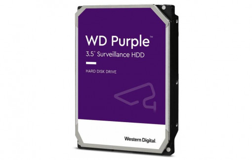 HDD intern WD, 3.5", 2TB, PURPLE, SATA3, IntelliPower (5400rpm), 26MB, Surveillance HDD