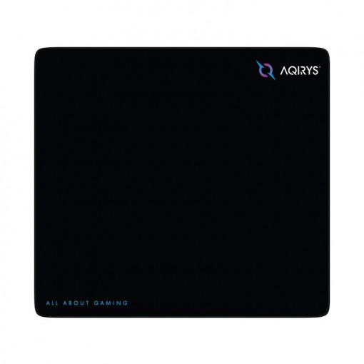 Mousepad AQIRYS Singularity MD, fabricat din material din microfibra, dimensiuni 450 x 400 x 3 mm, negru