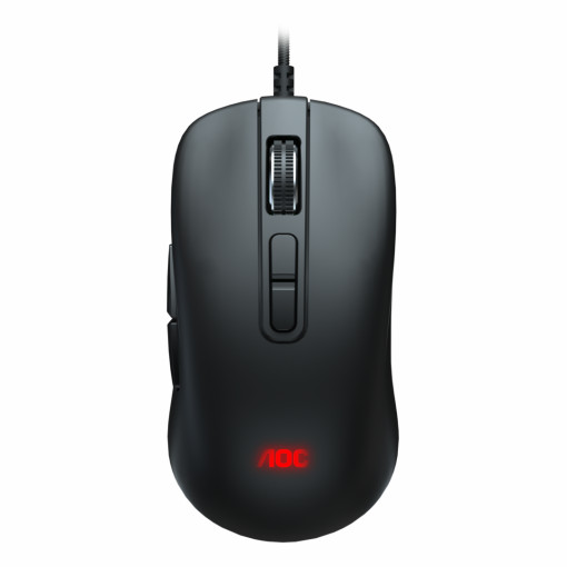 Mouse AOC GM300B, USB 2.0, 6200DPI, 7 butoane, RGB, 1.8m, negru