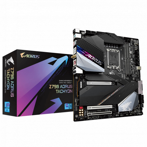 Placa de baza Gigabyte Z790 AORUS TACHYON, 2x DDR5 8333MHz, 1x HDMI, 3x PCIe x16, 2x M.2, WIFI 6E, 2.5Gbps LAN, E-ATX
