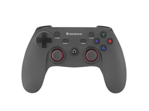 Controller wireless Genesis Mangan PV56, interfata 2.4 GHz, numar butoane 12, capacitate baterie 600 mAh, compatibilitate PC, PS3, negru