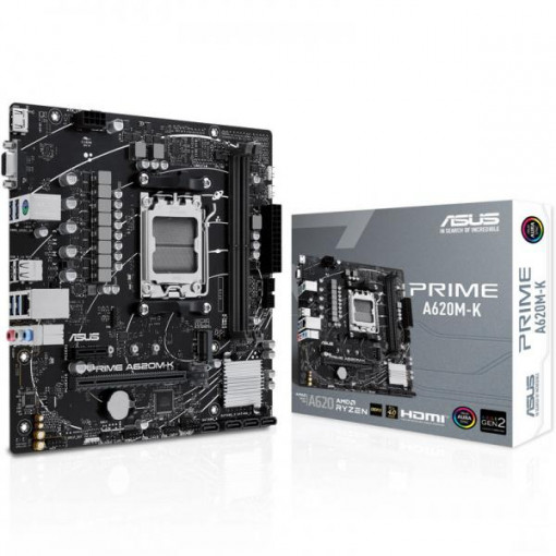 CPU AMD Socket AM5 for AMD Ryzen™ 7000 Series Desktop Processors* Supports up to AMD 120W CPU * Refer to www.asus.com for CPU support list. Chipset AMD A620 Chipset Memory 2 x DIMM slots, Max. 96GB, DDR5 6400