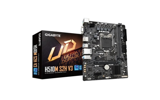 Placa de baza Gigabyte H510M S2H V3 LGA 1200 Intel® H510M Ultra Durable Motherboard with 6+2 Phases Digital VRM, PCIe 4.0* Design, Realtek 8118 Gaming LAN, 3 Display Interfaces Support , Anti-Sulfur Resistor, Smart Fan 6 Supports 11th and 10th Gen