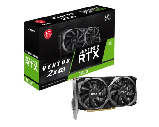 Placa Video MSI GeForce RTX™ 3050 VENTUS 2X XS 8G OC GDDR6 128 bit PCIE Gen 4, 1x DP 1x HDMI