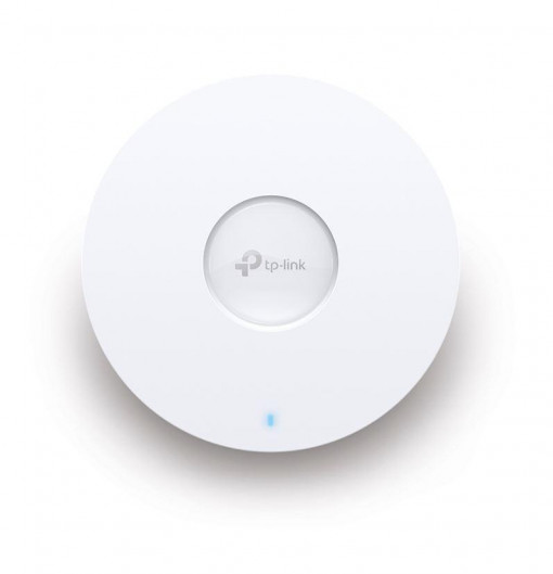TP-Link Wireless Access Point EAP650, AX3000 Wireless Dual Band Indoor, 1× Gigabit Ethernet (RJ-45) Port (Support 802.3at PoE), antenna interna: 2.4 GHz: 2× 4 dBi, 5 GHz: 4× 5 dBi, Standarde Wireless: IEEE 802.11ax/ac/n/g/b/a, Rată de Semnal: 5 GHz: Până