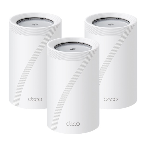 BE11000 Whole Home Mesh Wi-Fi 7 System(Tri-Band) SPEED: 688 Mbps at 2.4 GHz + 4324 Mbps at 5 GHz + 5765 Mbps at 6 GHz SPEC: Internal Antennas, 2 × 5 Gigabit Ports + 1 × 2.5 Gigabit Port (WAN/LAN auto-sensing), 1× USB Port, 240MHz for 5 GHz and 320MHz for