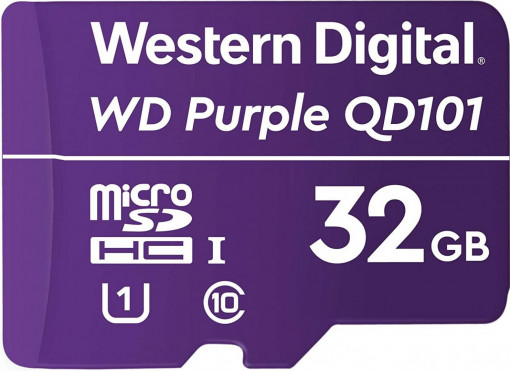 Micro Secure Digital Card Western Digital, 32GB, Clasa 10, Purple