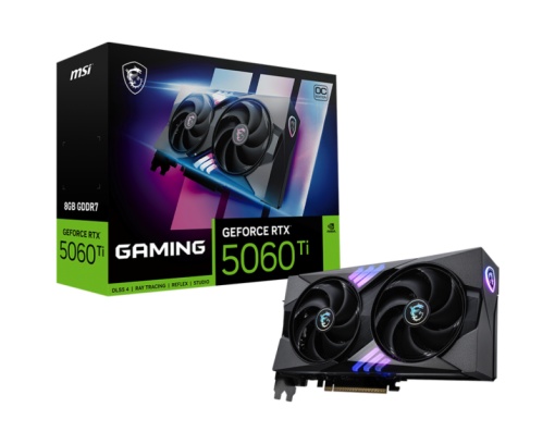 Placa Video MSI GEFORCE RTX 5060 TI GAMING OC 8GB GDDR7 128 bit, PCIE 5.0, 3x DP 1x HDMI