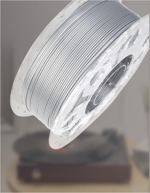 CREALITY CR PLA 3D Printer Filament, 1kg,white, Printing temperature: 190-220, Filament diameter: 1.75mm, Tensile strength: 60MPa, Size of filament wheel: Diameter 200mm, height 66mm, hole diameter 56mm. Utilizare: pana la 6 luni de la deschiderea