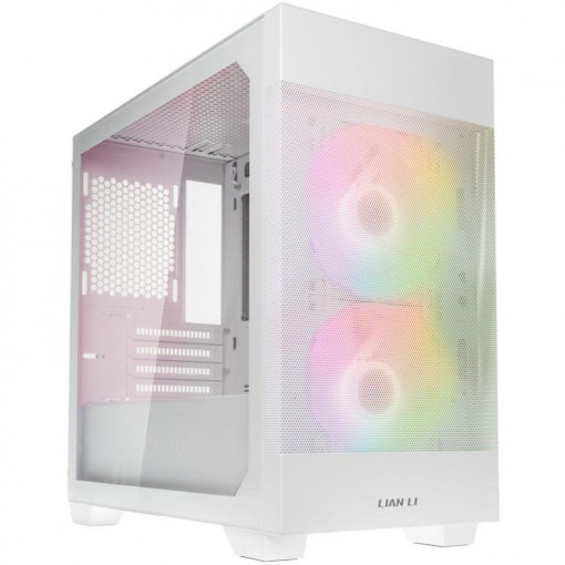 Lian Li LANCOOL 205M Mesh Mc-ATX T G alb, Preinstalled fans 2x 140 mm