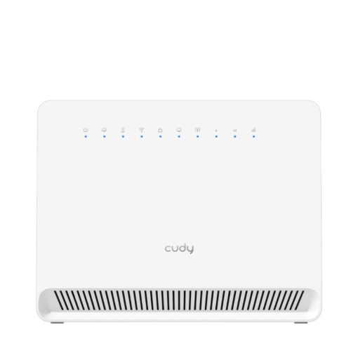 CUDY AC1200 Wi-Fi 4G LTE Cat.4 Router, AC1200 Wi-Fi, build-in 4G LTE modem, 4 10/100M RJ45 Ports, Nano SIM Slot, 300Mbps at 2.4GHz + 867Mbps at 5GHz, Internal antennas, PPTP/L2TP/OpenVPN/WireGuard VPN, DNS over Cloudflare/Google/Quad9, DDNS, SMS, Band