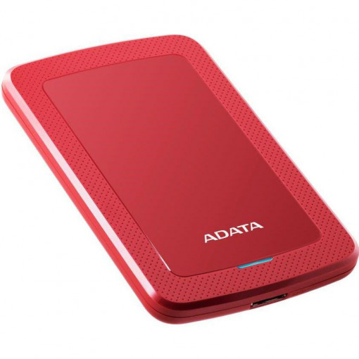 HDD extern ADATA, 1TB, HV300, 2.5, USB 3.1, Senzor protectie socuri, Criptare Date, Ultraslim, Rosu