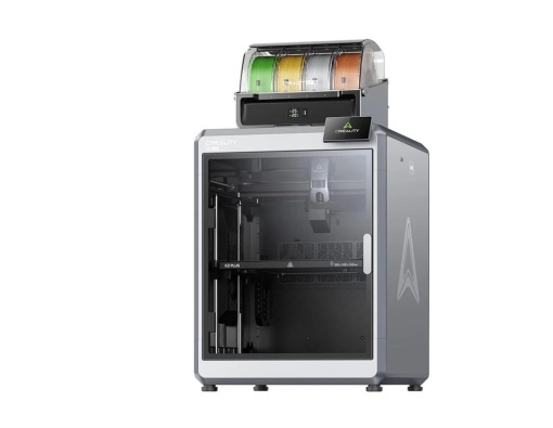 Imprimanta 3D CREALITY K2 PLUS COMBO, Tehnologie FDM, Volum printare: 350*350* 350mm, Dimensiuni imprimanta: 495*515*640mm, Greutate: 35Kg, Viteza printare: 600mm/s max, Acuratete: 100mm±0.1mm, Inaltime strat: 0.05-0.3mm, Extruder: Dual-gear direct