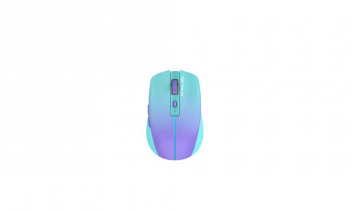 Mouse Serioux Flicker 212, Wireless, reincarcabil USB-C, Gradient, senzor: Optic, DPI: 800/1200/ 1600, conexiune: Dongle USB 2,4 GHz, banda de frecventa: 2,4 GHz, baterie integrată litiu de 500 mAh, banda LED, cerințe OS: Win, Mac, Vista