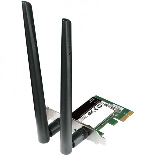Placa de retea wireless D-Link DWA-582, AC1200, Dual Band