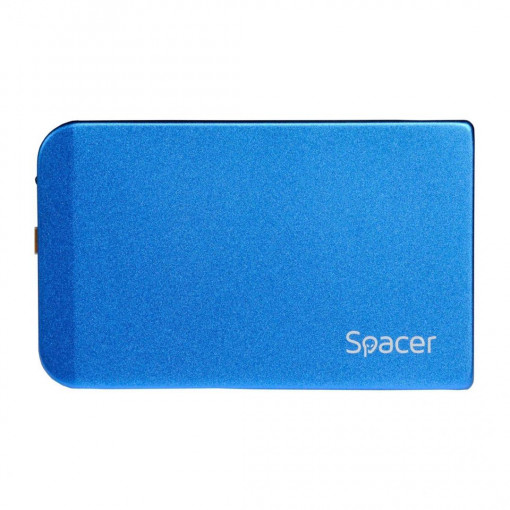 Rack extern HDD/SSD 2.5" Spacer USB 3.0 albastru