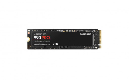 SSD Samsung, 990 PRO, retail, 2TB, NVMe M.2 2280 PCI-E, R/W speed:74500/6900 MB/s