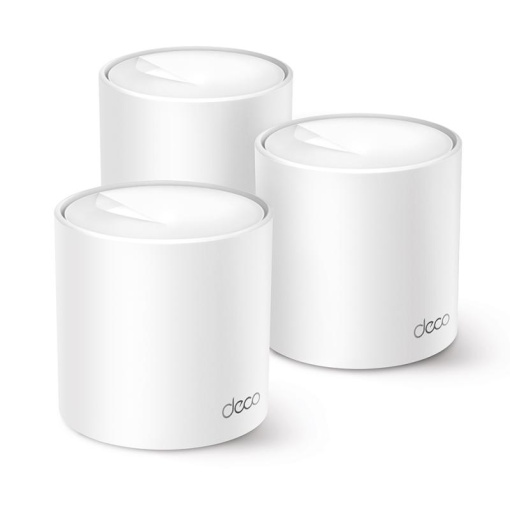 AX1500 Whole Home Mesh Wi-Fi 6 System SPEED: 300 Mbps at 2.4 GHz + 1201 Mbps at 5 GHz SPEC: Internal Antennas, 2× Gigabit Ports (WAN/LAN auto-sensing) FEATURE: Deco App, Router/AP Mode, IPv6, IPTV, Parental Controls, QoS, OFDMA, MU-MIMO, 1024-QAM, WPA3,