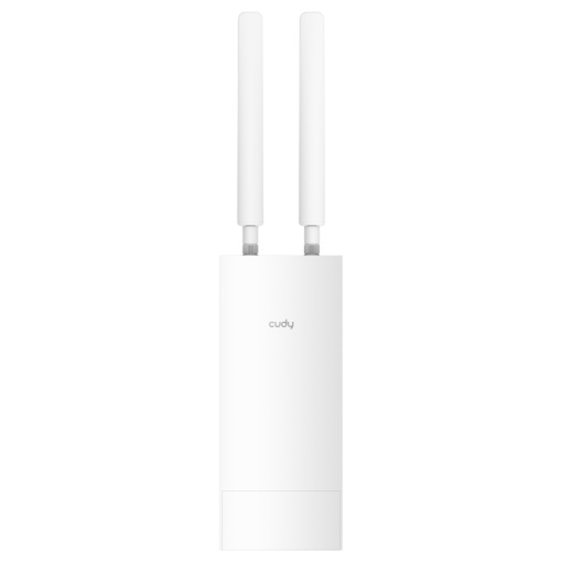 CUDY Outdoor 4G LTE N300 WiFi Router, Cat.4, 300Mbps Wi-Fi, build-in 4G LTE modem, lightning protection, IP65 Waterproof, 10/100M RJ45, 2 x Detachable 4G Antennas, 24V passive PoE adapter included, Zerotier/Wireguard/OpenVPN/IPSec/L2TP/PPTP VPN, -20 ~
