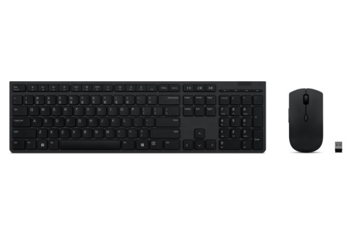 Lenovo Professional Wireless Rechargeable Combo Keyboard and Mouse - Overview and Service Parts; Mouse Resolution: 3-level Adjustable (default at 2400, 1600, 800) ; Levels can be configured via Lenovo Go Central Software up to 4000;Scrolling: 4-way