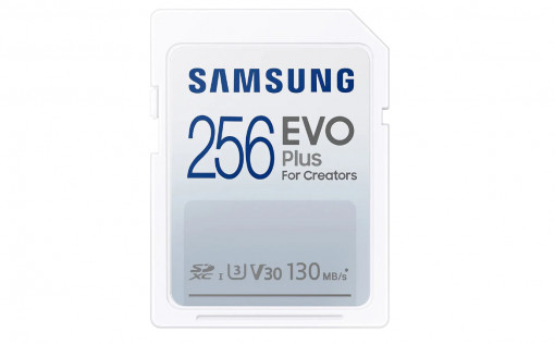 Micro Secure Digital Card Samsung, Evo Plus, 256B, MB-SC64K/EU, Clasa U1, V10, pana la 130MB/S