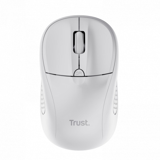 Mouse Trust Wireless Optical rezolutie maxima 1600 DPI, 4 butoane, 2 baterii tip AAA, alb