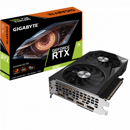 Placa video Gigabyte GeForce RTX 3060 GAMING OC 8G